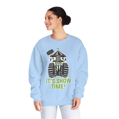 Unisex NuBlend® Crewneck Sweatshirt,Unleash Your Unique Style: Custom BeetleJuice Sweatshirt for a Spook-tacular Halloween,Halloween Party Sweatshirt, Halloween Gift, Fall Sweatshirt,Fall Gift