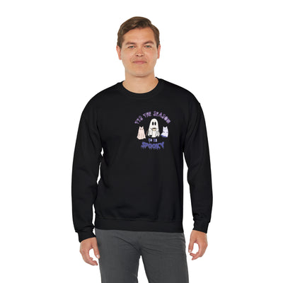 Unisex Cute Spooky Coffee Sweatshirt – Perfect for Fall, Halloween, and Coffee Lovers!