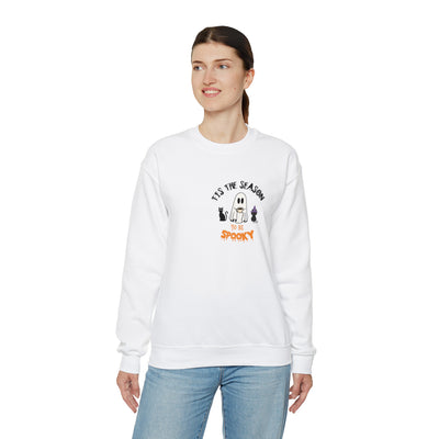 Unisex Cute Spooky Coffee Sweatshirt – Perfect for Fall, Halloween, and Coffee Lovers!