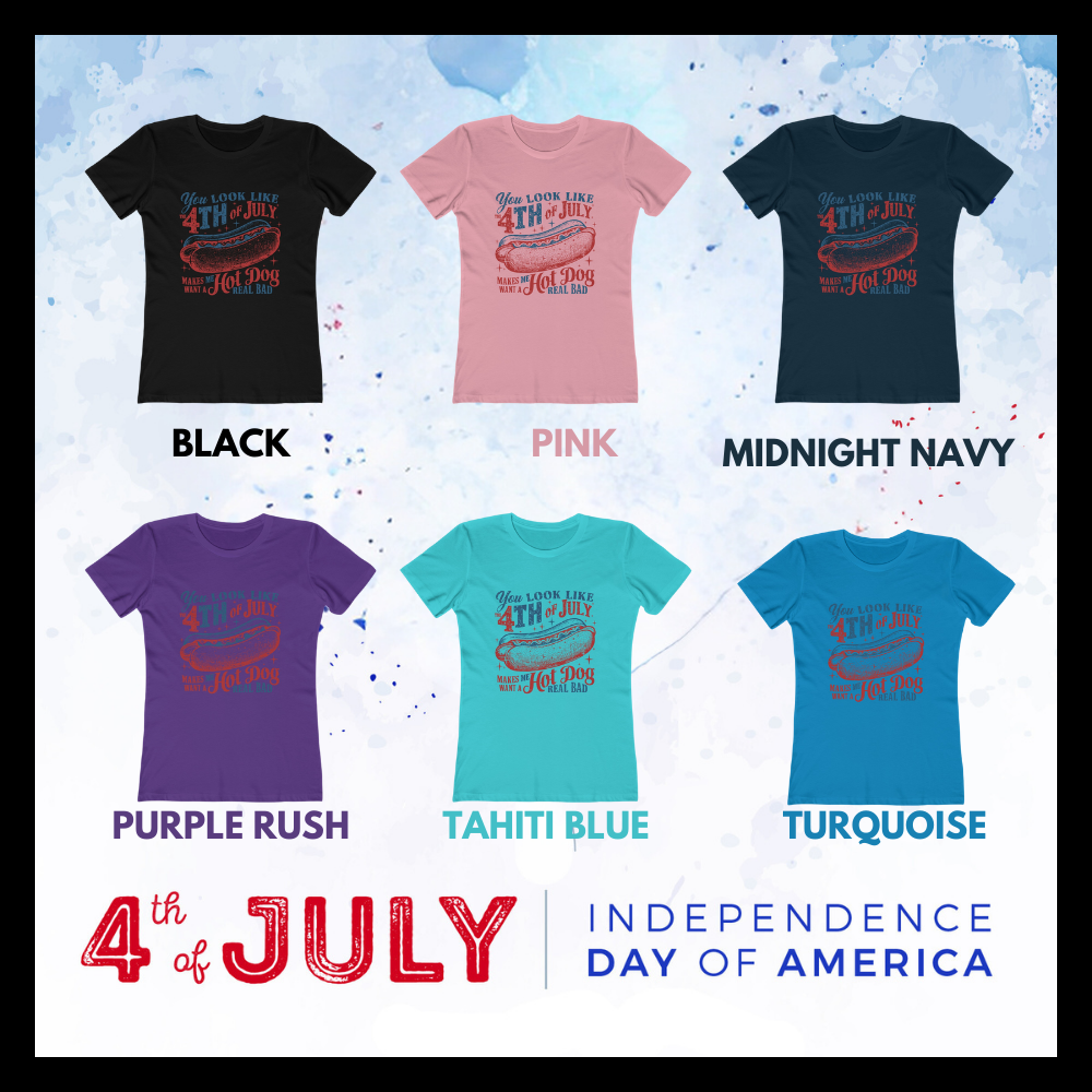 Boyfriend Tee – Casual Chic with Funny 4th of July Graphic, Get a Bang from This Festive Shirt