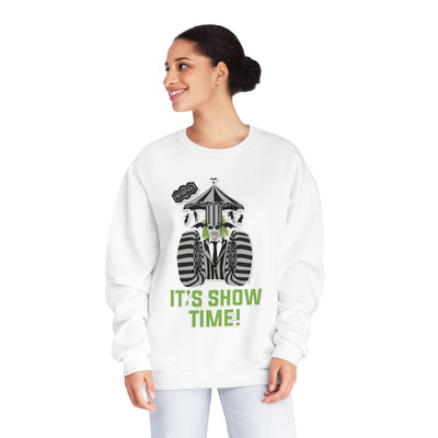 Unisex NuBlend® Crewneck Sweatshirt,Unleash Your Unique Style: Custom BeetleJuice Sweatshirt for a Spook-tacular Halloween,Halloween Party Sweatshirt, Halloween Gift, Fall Sweatshirt,Fall Gift