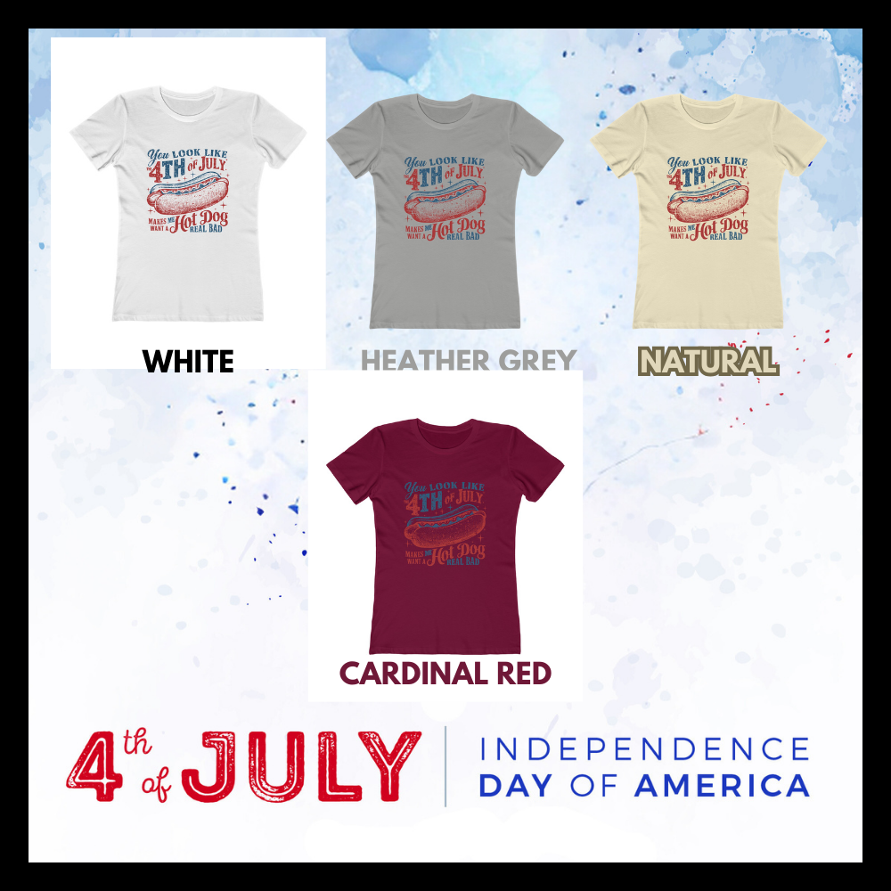 Boyfriend Tee – Casual Chic with Funny 4th of July Graphic, Get a Bang from This Festive Shirt