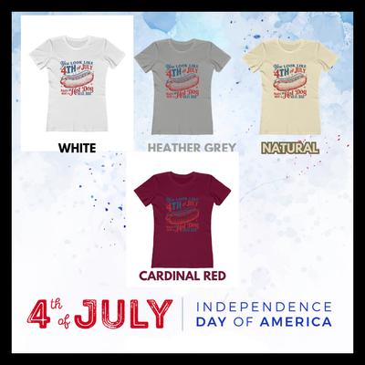 Boyfriend Tee – Casual Chic with Funny 4th of July Graphic, Get a Bang from This Festive Shirt