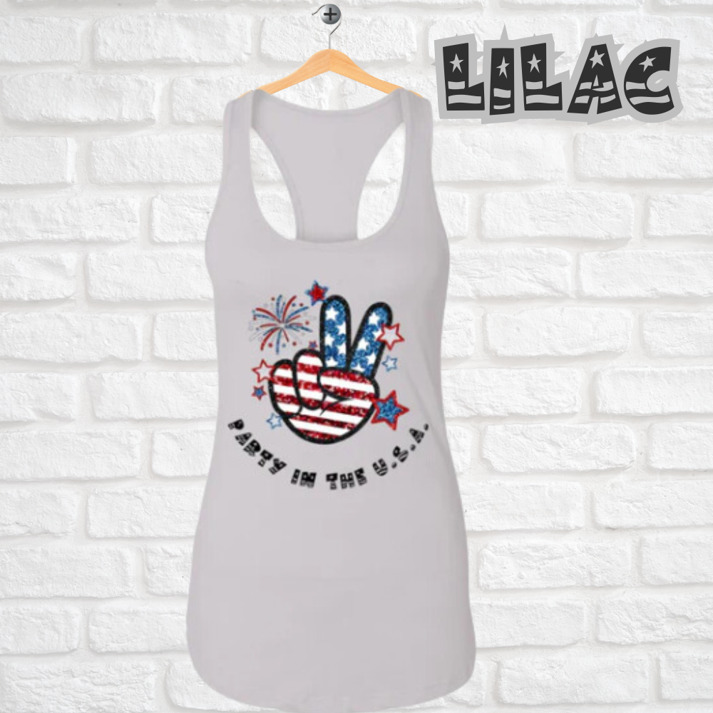 Celebrate Freedom 4th of July Tank Top – Lightweight, Festive Patriotic Print, Women's Summer Essential