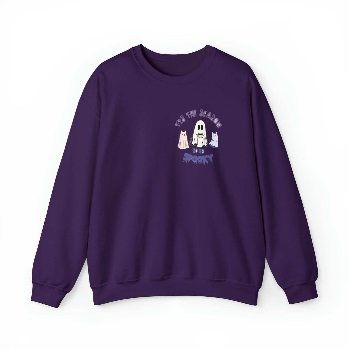 Unisex Cute Spooky Coffee Sweatshirt – Perfect for Fall, Halloween, and Coffee Lovers!