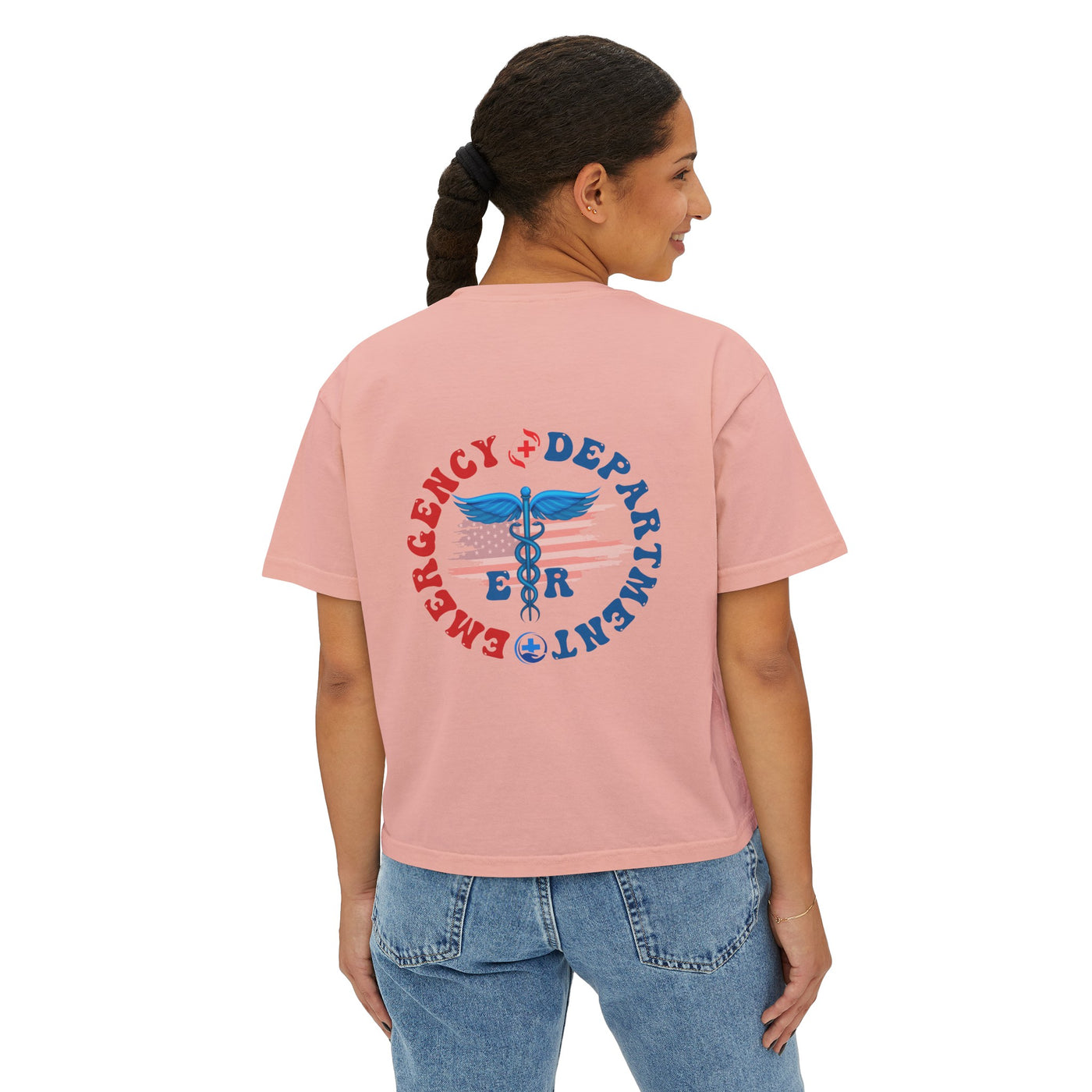 Women's Boxy Tee| Emergency Department 4th Of July Shirt, Limited Independence Day Tee Top