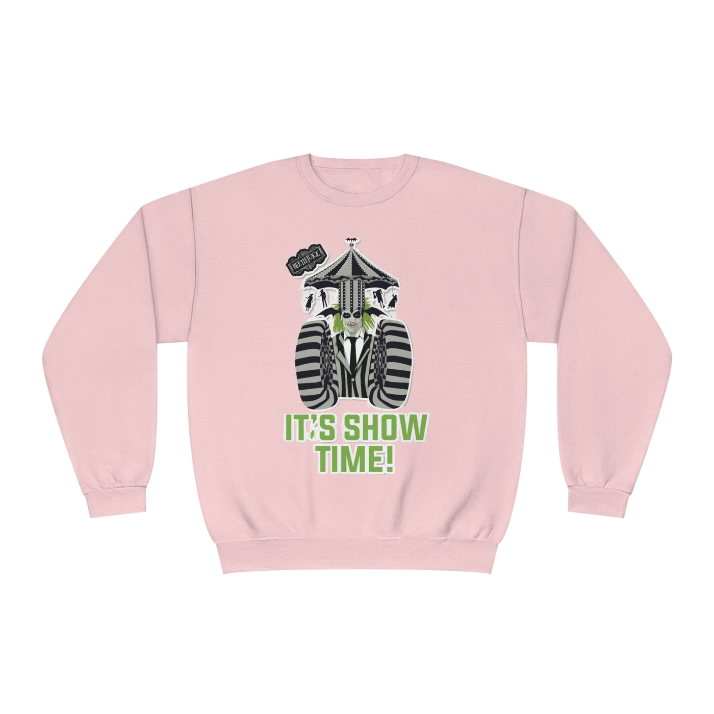 Unisex NuBlend® Crewneck Sweatshirt,Unleash Your Unique Style: Custom BeetleJuice Sweatshirt for a Spook-tacular Halloween,Halloween Party Sweatshirt, Halloween Gift, Fall Sweatshirt,Fall Gift