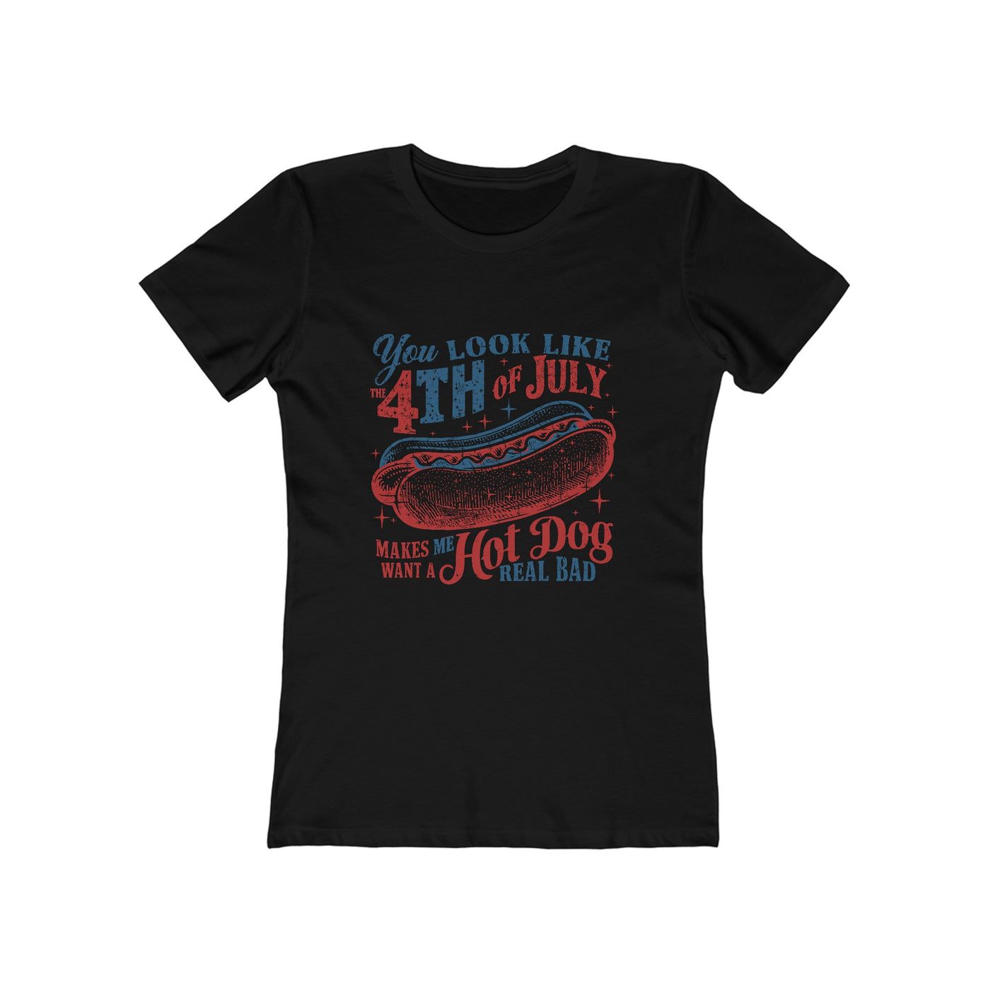 Boyfriend Tee – Casual Chic with Funny 4th of July Graphic, Get a Bang from This Festive Shirt