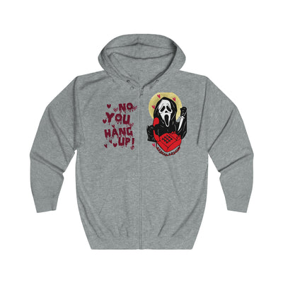 Scream Halloween Hoodie – Funny ‘No, You Hang Up’ Couples Sweatshirt, Perfect for Trick or Treat!