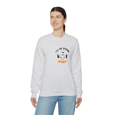 Unisex Cute Spooky Coffee Sweatshirt – Perfect for Fall, Halloween, and Coffee Lovers!