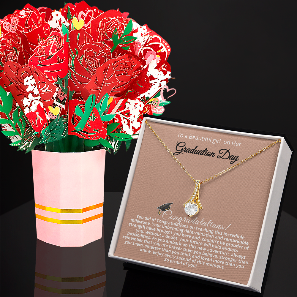 Alluring Beauty Necklace – Perfect Graduation Gift for Daughter, Celebrate Her College Milestone!