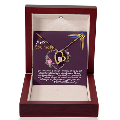 Forever Love Necklace: Timeless Symbol of Soulmate Bond – Perfect for Anniversary or Holiday Gifts!