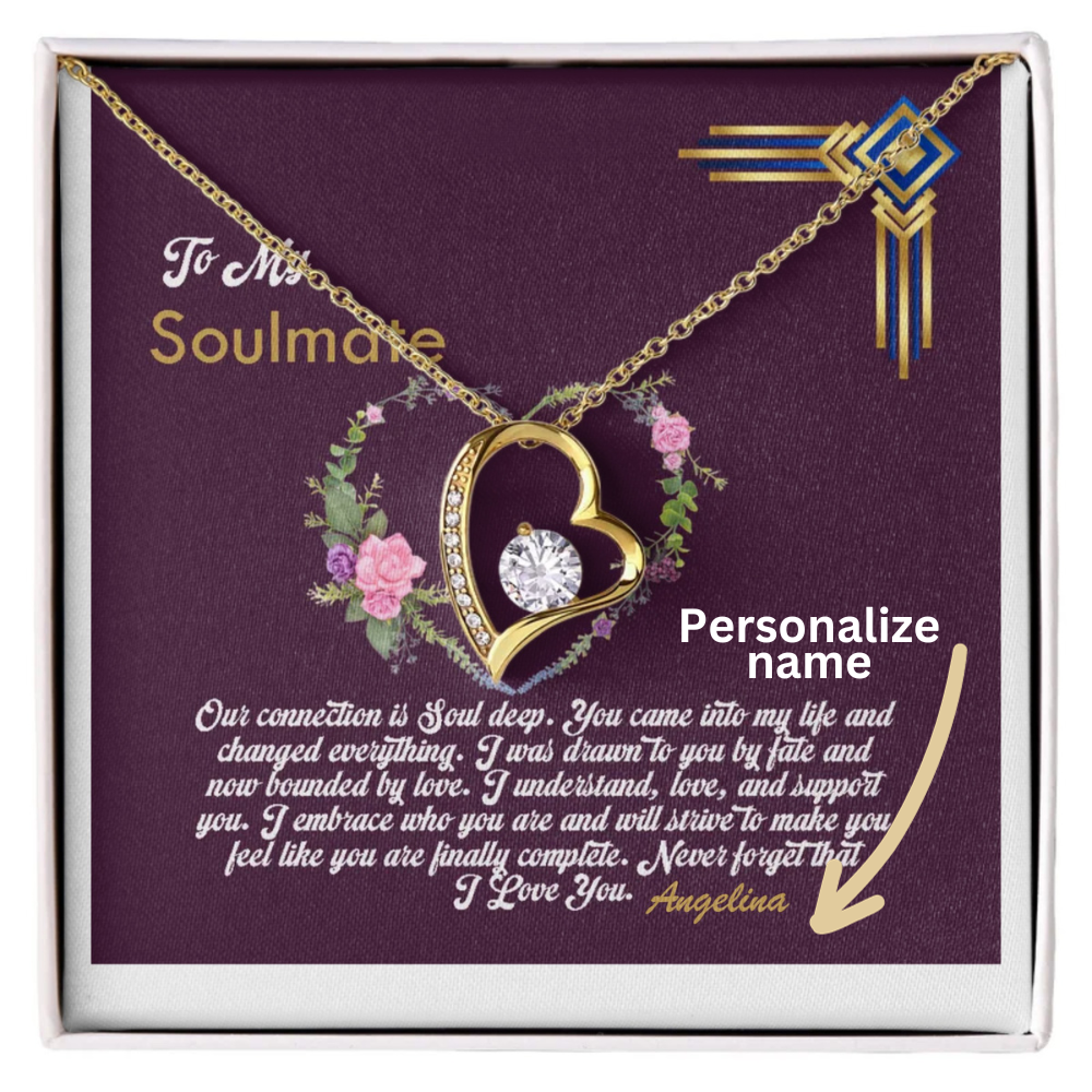 Forever Love Necklace: Timeless Symbol of Soulmate Bond – Perfect for Anniversary or Holiday Gifts!