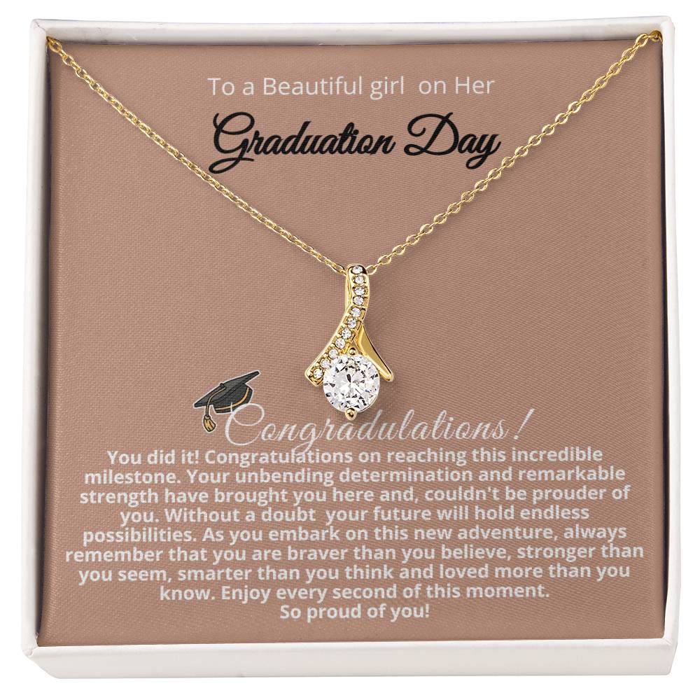 Alluring Beauty Necklace – Perfect Graduation Gift for Daughter, Celebrate Her College Milestone!