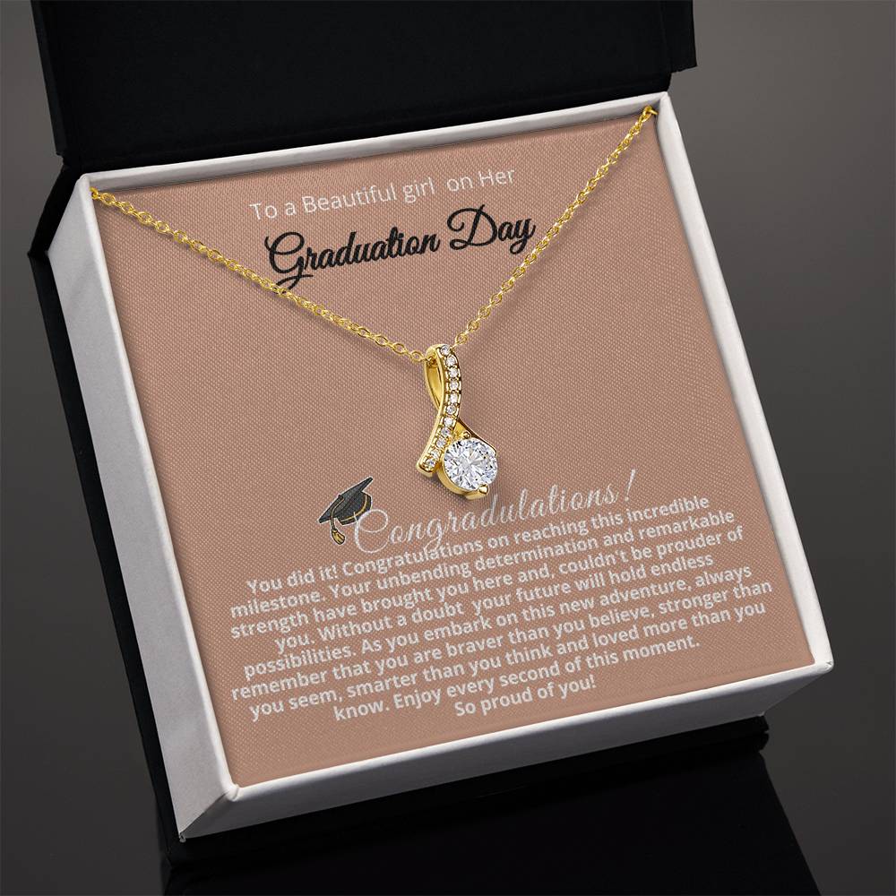 Alluring Beauty Necklace – Perfect Graduation Gift for Daughter, Celebrate Her College Milestone!