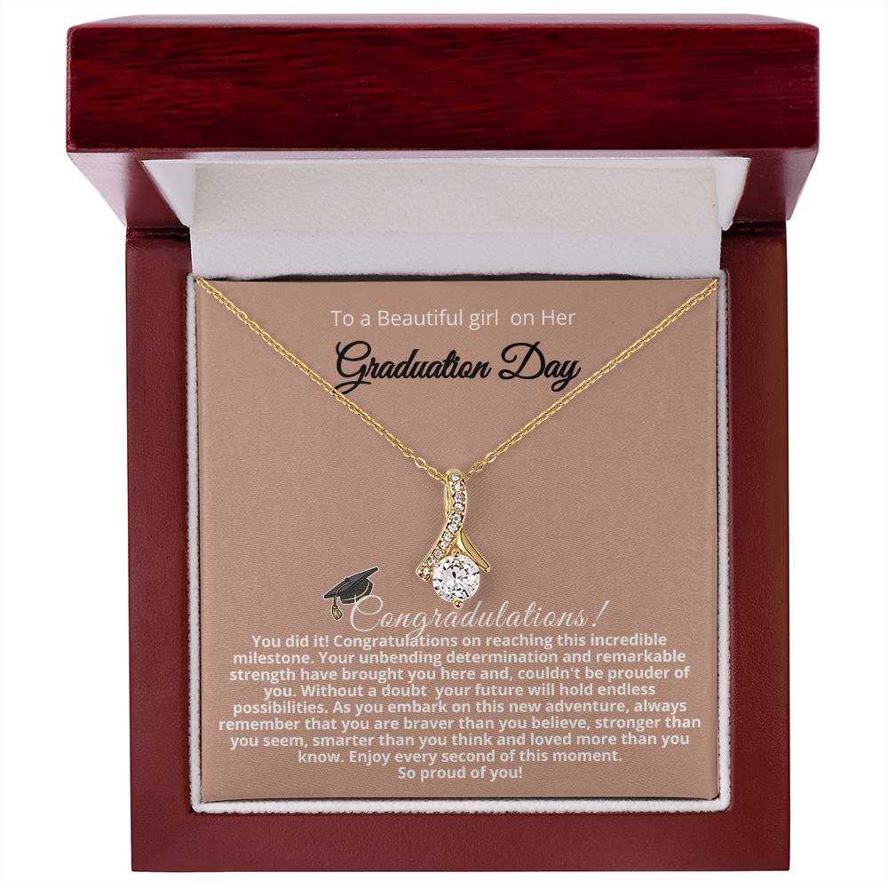 Alluring Beauty Necklace – Perfect Graduation Gift for Daughter, Celebrate Her College Milestone!