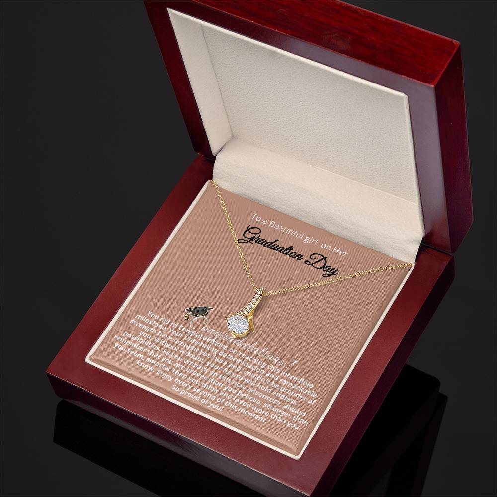 Alluring Beauty Necklace – Perfect Graduation Gift for Daughter, Celebrate Her College Milestone!