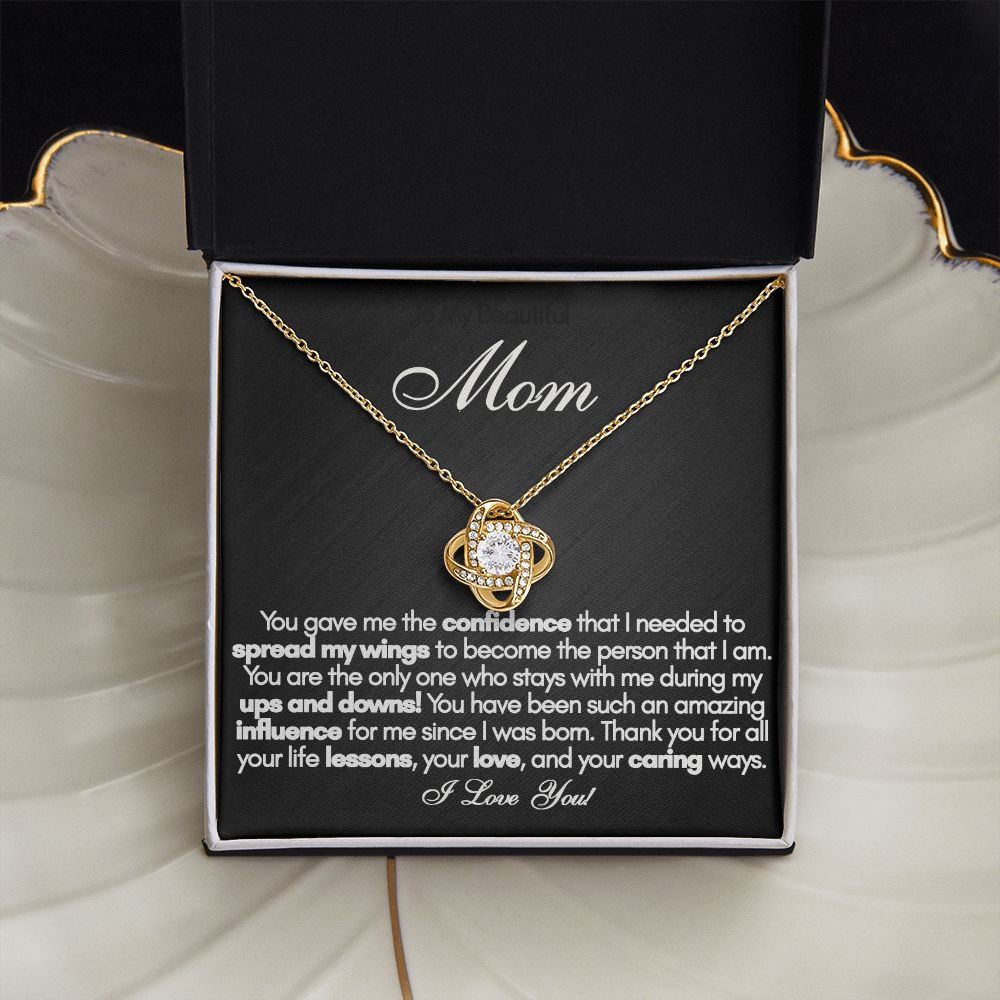 To My Beautiful Mom Necklace – Perfect Mother’s Day or Birthday Gift from Daughter or Son