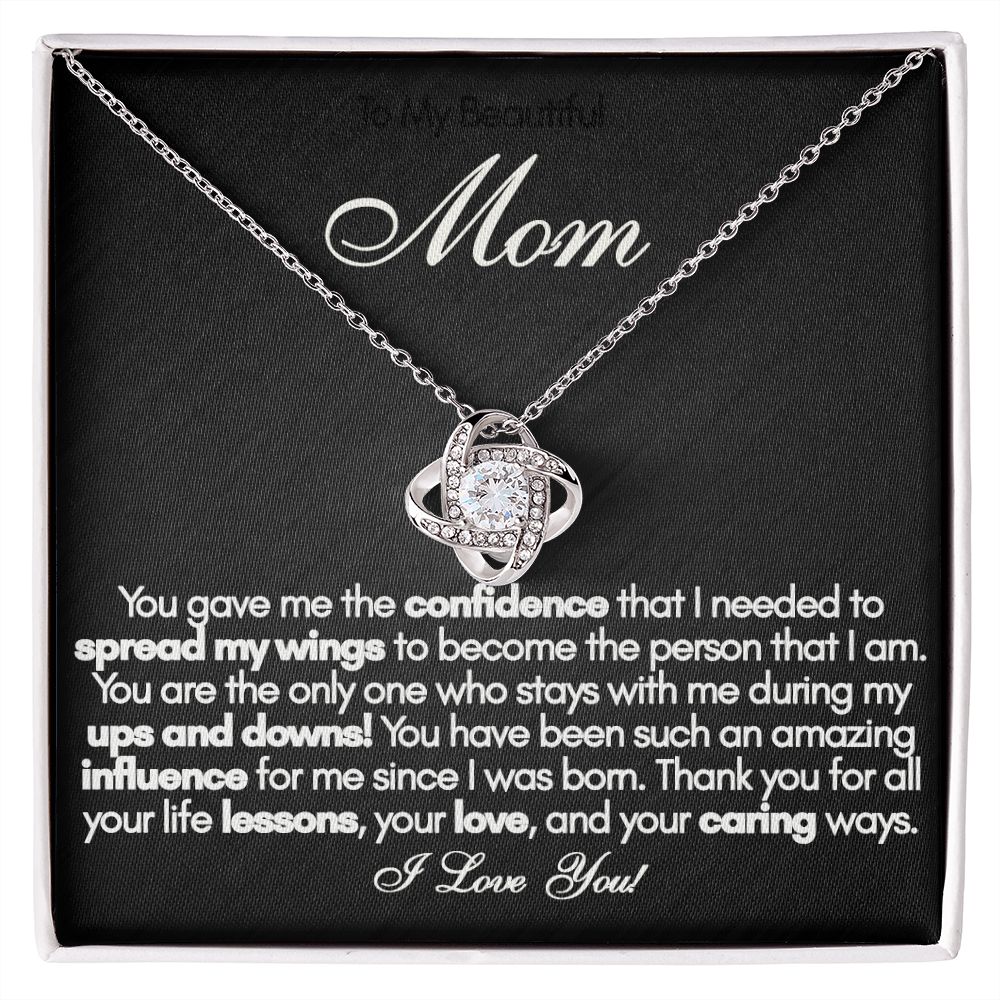 To My Beautiful Mom Necklace, Mothers Day Gift from Daughter, Mom Necklace, Mom Birthday Gift from Daughter, Mom Gift from Son