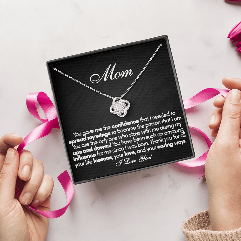 To My Beautiful Mom Necklace, Mothers Day Gift from Daughter, Mom Necklace, Mom Birthday Gift from Daughter, Mom Gift from Son