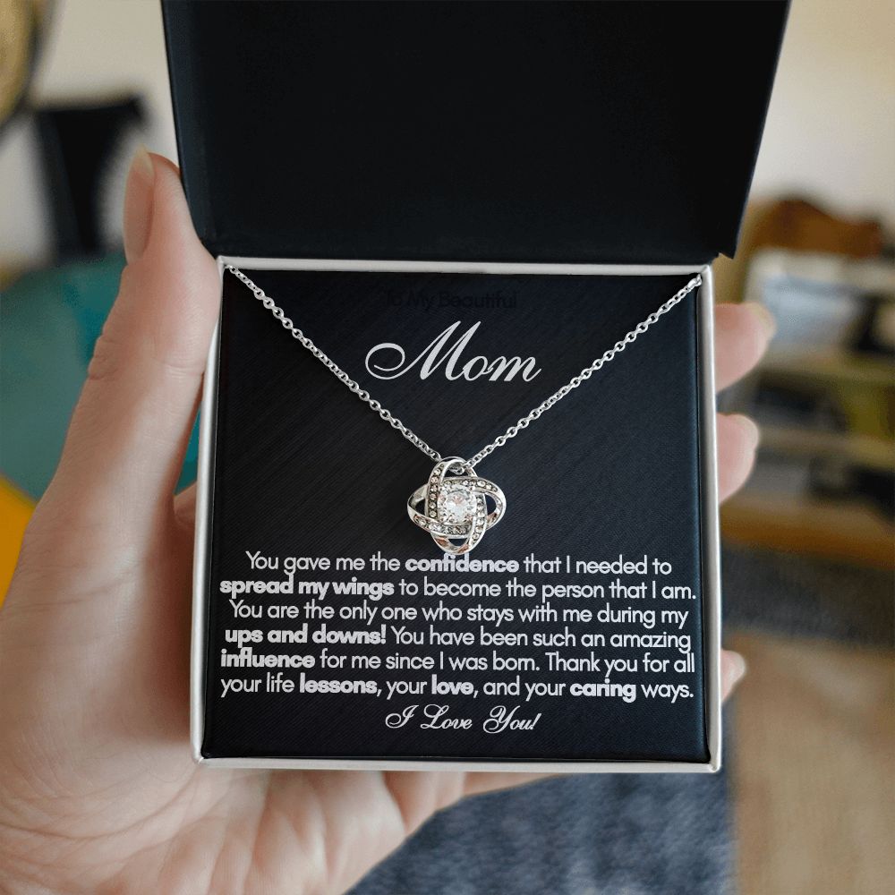 To My Beautiful Mom Necklace, Mothers Day Gift from Daughter, Mom Necklace, Mom Birthday Gift from Daughter, Mom Gift from Son