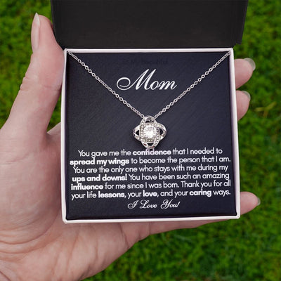 To My Beautiful Mom Necklace, Mothers Day Gift from Daughter, Mom Necklace, Mom Birthday Gift from Daughter, Mom Gift from Son