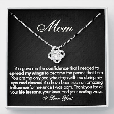 To My Beautiful Mom Necklace, Mothers Day Gift from Daughter, Mom Necklace, Mom Birthday Gift from Daughter, Mom Gift from Son