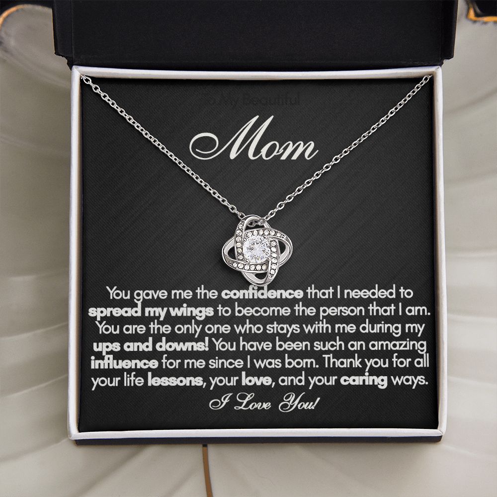 To My Beautiful Mom Necklace – Perfect Mother’s Day or Birthday Gift from Daughter or Son