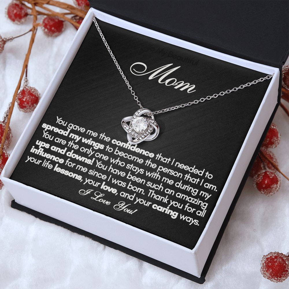 To My Beautiful Mom Necklace – Perfect Mother’s Day or Birthday Gift from Daughter or Son