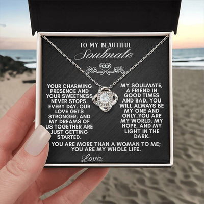 To My Soulmate Necklace – The Perfect Gift for Wife or Girlfriend, Ideal for Anniversaries or Special Moments!