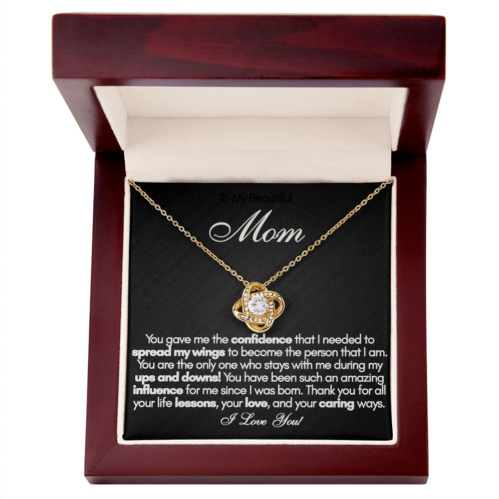 To My Beautiful Mom Necklace, Mothers Day Gift from Daughter, Mom Necklace, Mom Birthday Gift from Daughter, Mom Gift from Son