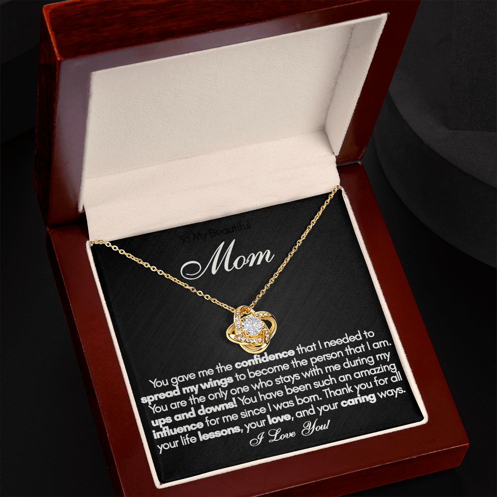 To My Beautiful Mom Necklace – Perfect Mother’s Day or Birthday Gift from Daughter or Son