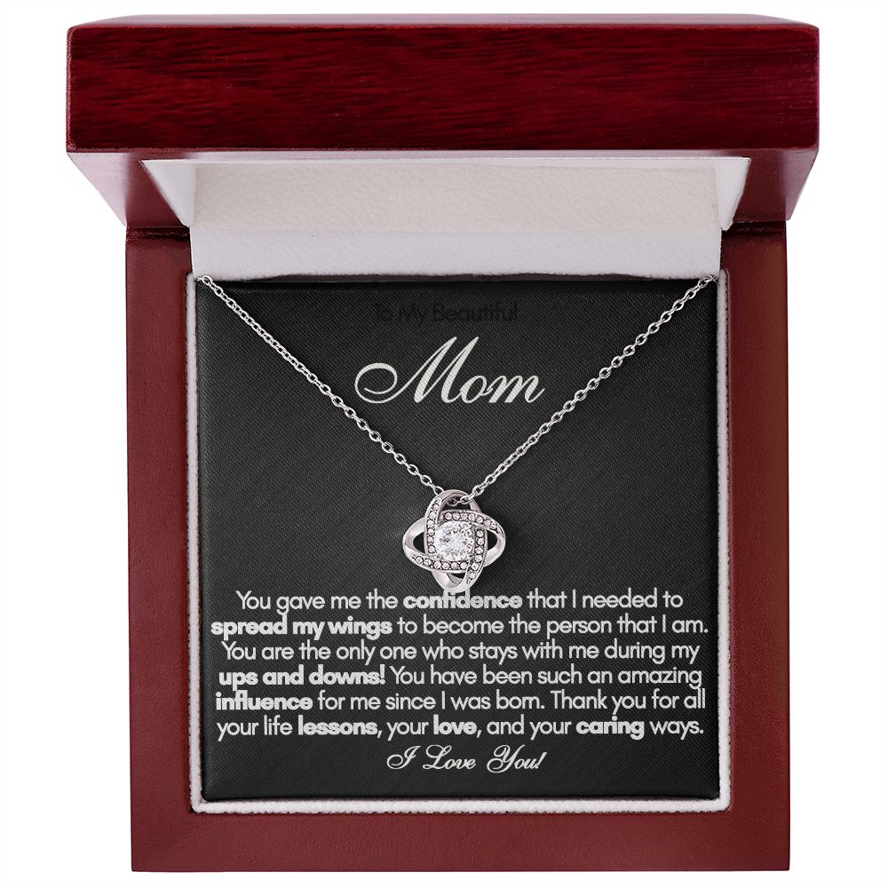 To My Beautiful Mom Necklace, Mothers Day Gift from Daughter, Mom Necklace, Mom Birthday Gift from Daughter, Mom Gift from Son