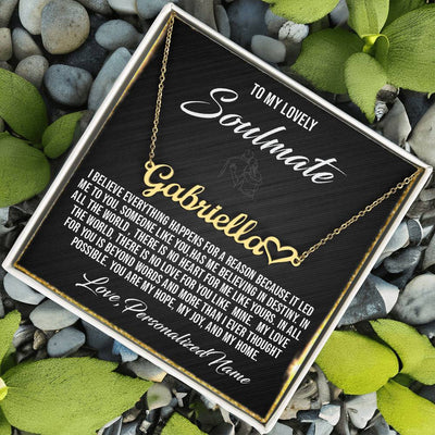 Soulmate Heart Name Necklace – Personalized Minimalist Gift for Valentine’s Day & Special Moments!