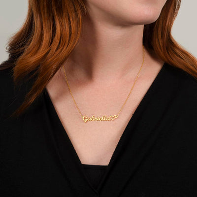 Soulmate Heart Name Necklace – Personalized Minimalist Gift for Valentine’s Day & Special Moments!