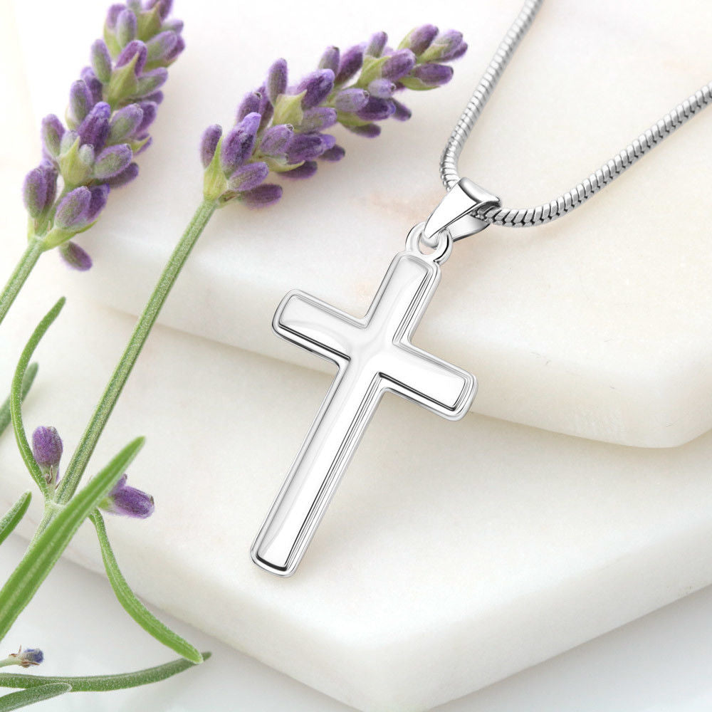 Stainless cross necklace, Gift for mom, Mothers day gift for mom, Mothers Birthday Gift, Mothers jewelry Gift. Gifts for mom.