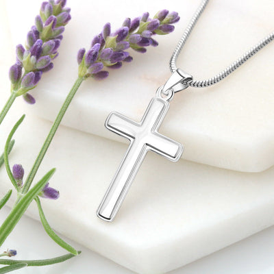 Stainless cross necklace, Gift for mom, Mothers day gift for mom, Mothers Birthday Gift, Mothers jewelry Gift. Gifts for mom.