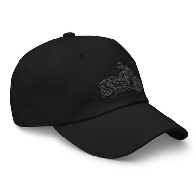 Customized Dad Hat – Perfect 2023 Gift for Dad or Mom, Personalize with Line Art Motorcycle Design