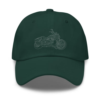 Customized Dad Hat – Perfect 2023 Gift for Dad or Mom, Personalize with Line Art Motorcycle Design