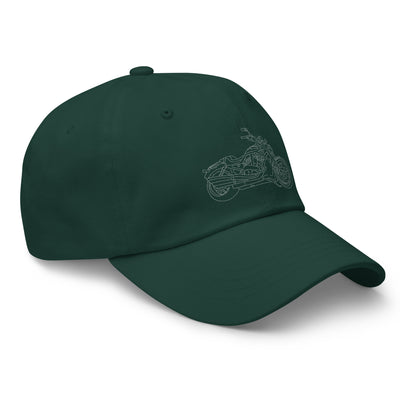 Customized Dad Hat – Perfect 2023 Gift for Dad or Mom, Personalize with Line Art Motorcycle Design