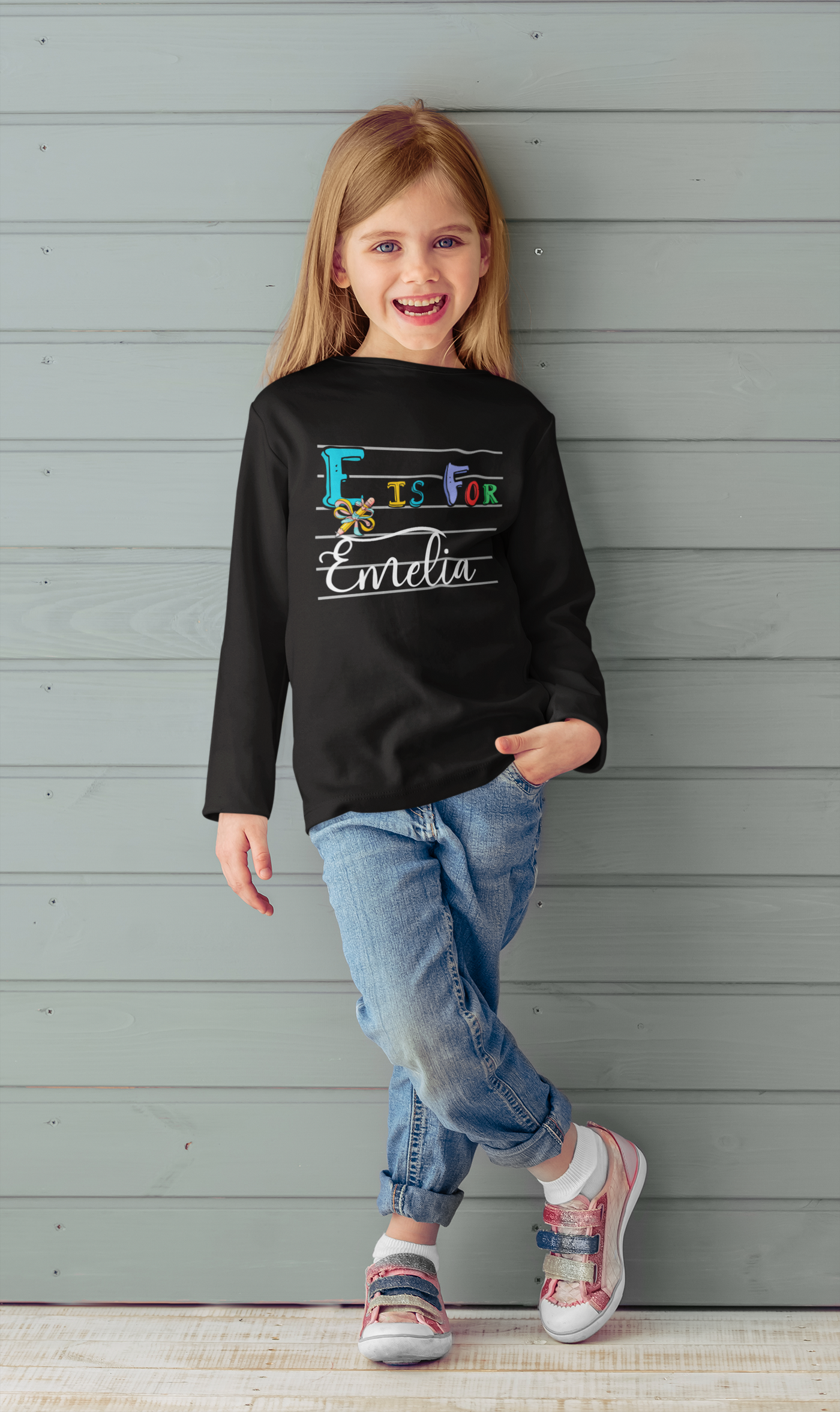 SF Custom School Sweatshirt – Personalized Youth Crewneck, Perfect First Day Back-to-School Gift for Boys & Girls!