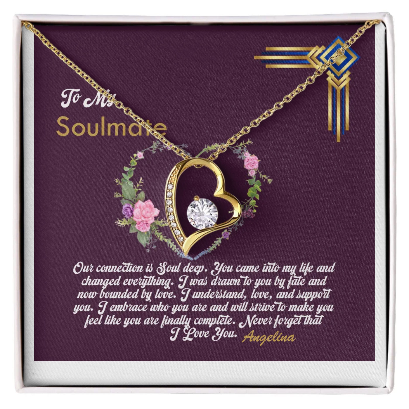 Forever Love Necklace: Timeless Symbol of Soulmate Bond – Perfect for Anniversary or Holiday Gifts!