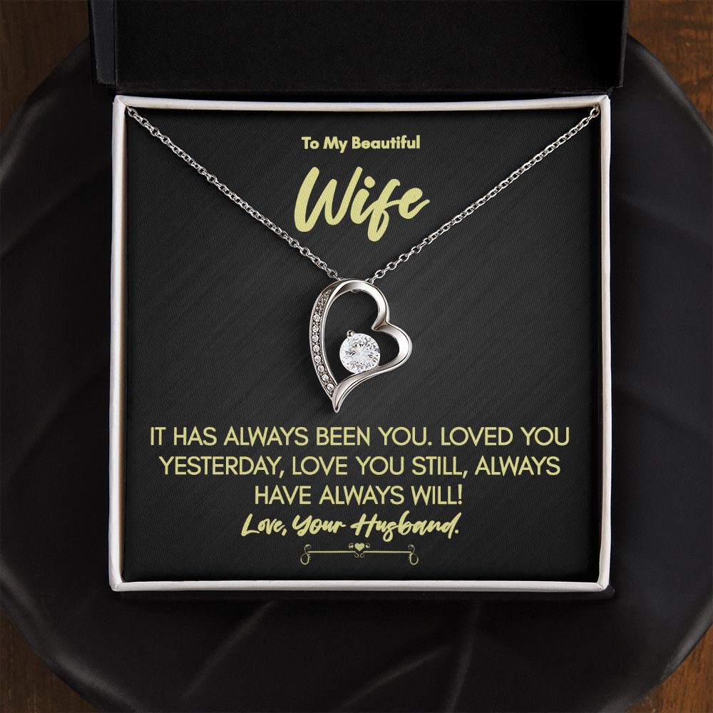 Forever Love Necklace for Wife – Perfect Anniversary, Birthday, or Mother’s Day Gift from Husband!
