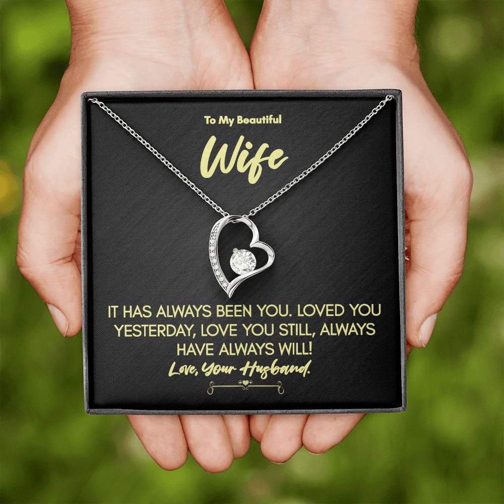 Forever Love Necklace for Wife – Perfect Anniversary, Birthday, or Mother’s Day Gift from Husband!
