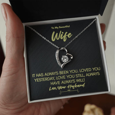 Forever Love Necklace for Wife – Perfect Anniversary, Birthday, or Mother’s Day Gift from Husband!
