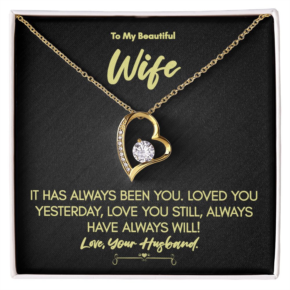 Forever Love Necklace for Wife – Perfect Anniversary, Birthday, or Mother’s Day Gift from Husband!