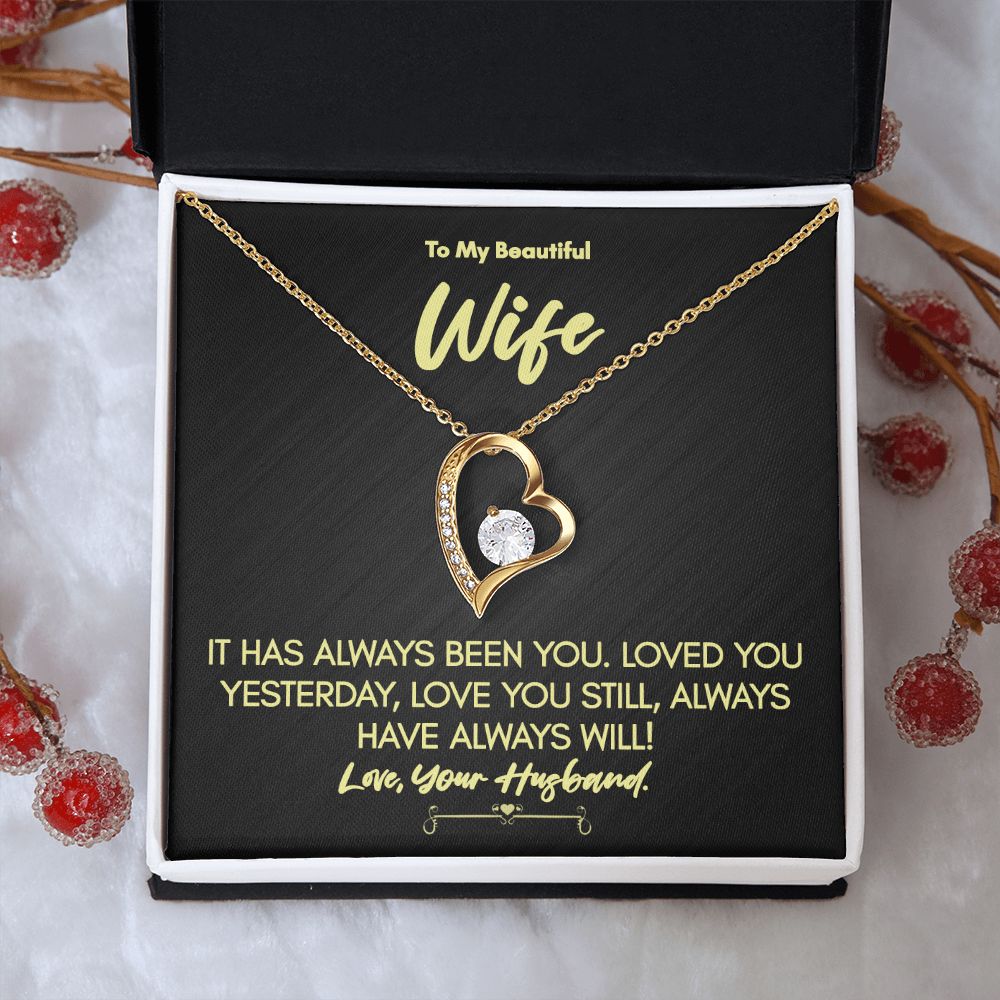 Forever Love Necklace for Wife – Perfect Anniversary, Birthday, or Mother’s Day Gift from Husband!